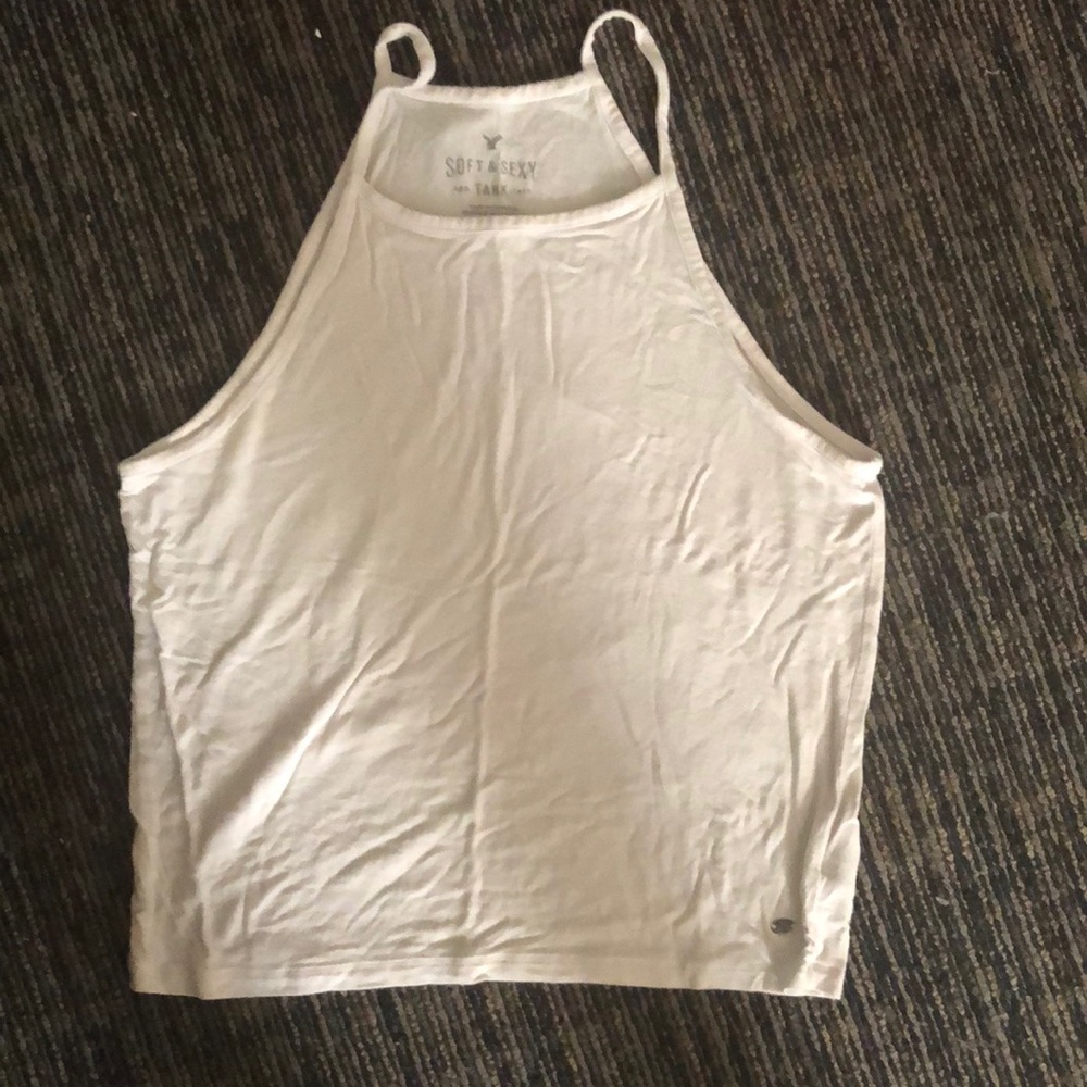 white tank top